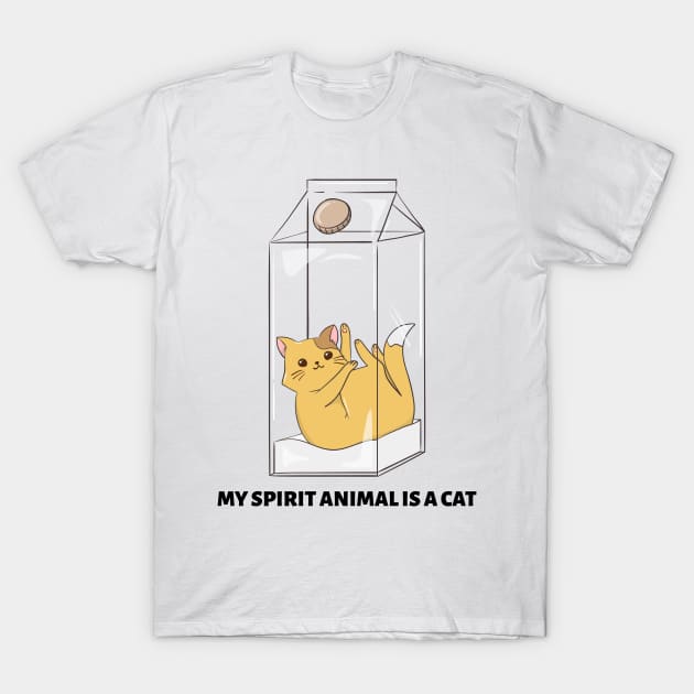 My Spirit Animal Is A Cat T-Shirt by Theblackberry